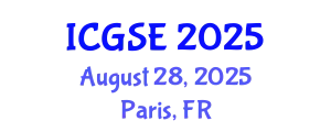 International Conference on Geological Sciences and Engineering (ICGSE) August 28, 2025 - Paris, France