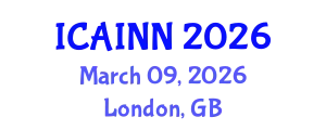 International Conference on Artificial Intelligence and Neural Networks (ICAINN) March 09, 2026 - London, United Kingdom