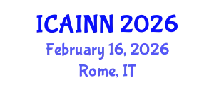 International Conference on Artificial Intelligence and Neural Networks (ICAINN) February 16, 2026 - Rome, Italy