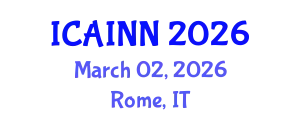 International Conference on Artificial Intelligence and Neural Networks (ICAINN) March 02, 2026 - Rome, Italy
