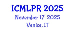 International Conference on Machine Learning and Pattern Recognition (ICMLPR) November 17, 2025 - Venice, Italy