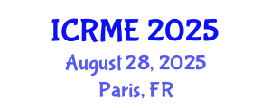 International Conference on Robotics and Mechanical Engineering (ICRME) August 28, 2025 - Paris, France