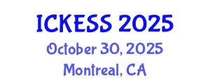 International Conference on Kinesiology, Exercise and Sport Sciences (ICKESS) October 30, 2025 - Montreal, Canada