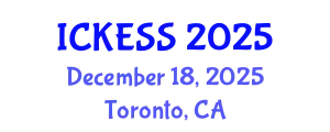 International Conference on Kinesiology, Exercise and Sport Sciences (ICKESS) December 18, 2025 - Toronto, Canada