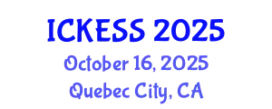 International Conference on Kinesiology, Exercise and Sport Sciences (ICKESS) October 16, 2025 - Quebec City, Canada