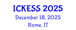 International Conference on Kinesiology, Exercise and Sport Sciences (ICKESS) December 18, 2025 - Rome, Italy