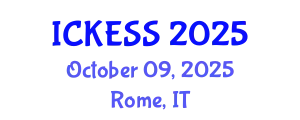 International Conference on Kinesiology, Exercise and Sport Sciences (ICKESS) October 09, 2025 - Rome, Italy