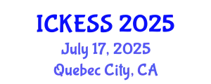 International Conference on Kinesiology, Exercise and Sport Sciences (ICKESS) July 17, 2025 - Quebec City, Canada