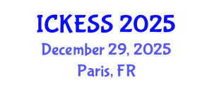 International Conference on Kinesiology, Exercise and Sport Sciences (ICKESS) December 29, 2025 - Paris, France