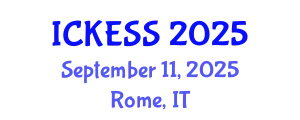 International Conference on Kinesiology, Exercise and Sport Sciences (ICKESS) September 11, 2025 - Rome, Italy