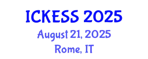 International Conference on Kinesiology, Exercise and Sport Sciences (ICKESS) August 21, 2025 - Rome, Italy