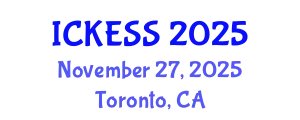 International Conference on Kinesiology, Exercise and Sport Sciences (ICKESS) November 27, 2025 - Toronto, Canada