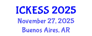 International Conference on Kinesiology, Exercise and Sport Sciences (ICKESS) November 27, 2025 - Buenos Aires, Argentina