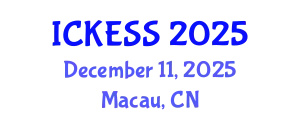 International Conference on Kinesiology, Exercise and Sport Sciences (ICKESS) December 11, 2025 - Macau, China