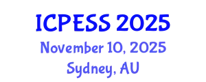 International Conference on Physical Education and Sport Science (ICPESS) November 10, 2025 - Sydney, Australia