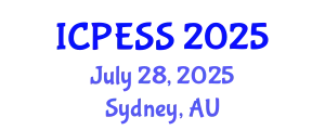 International Conference on Physical Education and Sport Science (ICPESS) July 28, 2025 - Sydney, Australia