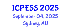 International Conference on Physical Education and Sport Science (ICPESS) September 04, 2025 - Sydney, Australia
