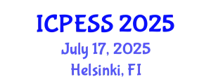 International Conference on Physical Education and Sport Science (ICPESS) July 17, 2025 - Helsinki, Finland