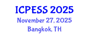 International Conference on Physical Education and Sport Science (ICPESS) November 27, 2025 - Bangkok, Thailand