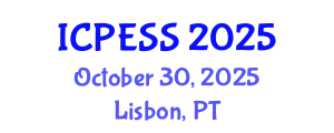 International Conference on Physical Education and Sport Science (ICPESS) October 30, 2025 - Lisbon, Portugal
