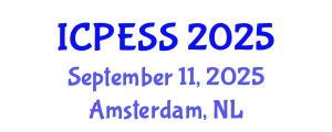 International Conference on Physical Education and Sport Science (ICPESS) September 11, 2025 - Amsterdam, Netherlands