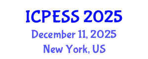 International Conference on Physical Education and Sport Science (ICPESS) December 11, 2025 - New York, United States