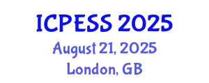 International Conference on Physical Education and Sport Science (ICPESS) August 21, 2025 - London, United Kingdom