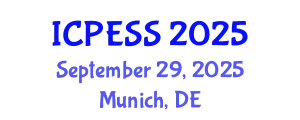 International Conference on Physical Education and Sport Science (ICPESS) September 29, 2025 - Munich, Germany