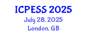 International Conference on Physical Education and Sport Science (ICPESS) July 28, 2025 - London, United Kingdom