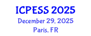 International Conference on Physical Education and Sport Science (ICPESS) December 29, 2025 - Paris, France