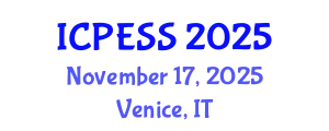 International Conference on Physical Education and Sport Science (ICPESS) November 17, 2025 - Venice, Italy