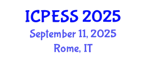 International Conference on Physical Education and Sport Science (ICPESS) September 11, 2025 - Rome, Italy