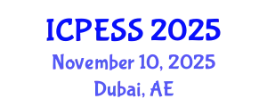 International Conference on Physical Education and Sport Science (ICPESS) November 10, 2025 - Dubai, United Arab Emirates