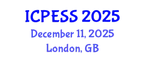 International Conference on Physical Education and Sport Science (ICPESS) December 11, 2025 - London, United Kingdom