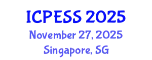 International Conference on Physical Education and Sport Science (ICPESS) November 27, 2025 - Singapore, Singapore