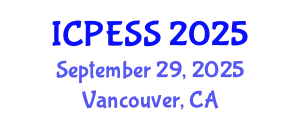 International Conference on Physical Education and Sport Science (ICPESS) September 29, 2025 - Vancouver, Canada