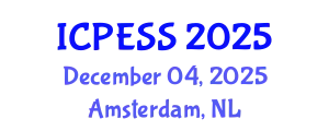 International Conference on Physical Education and Sport Science (ICPESS) December 04, 2025 - Amsterdam, Netherlands