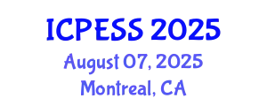 International Conference on Physical Education and Sport Science (ICPESS) August 07, 2025 - Montreal, Canada