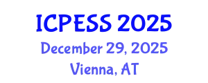 International Conference on Physical Education and Sport Science (ICPESS) December 29, 2025 - Vienna, Austria