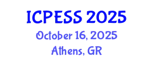 International Conference on Physical Education and Sport Science (ICPESS) October 16, 2025 - Athens, Greece