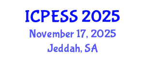 International Conference on Physical Education and Sport Science (ICPESS) November 17, 2025 - Jeddah, Saudi Arabia