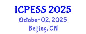 International Conference on Physical Education and Sport Science (ICPESS) October 02, 2025 - Beijing, China