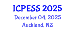 International Conference on Physical Education and Sport Science (ICPESS) December 04, 2025 - Auckland, New Zealand