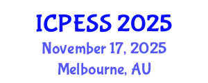 International Conference on Physical Education and Sport Science (ICPESS) November 17, 2025 - Melbourne, Australia