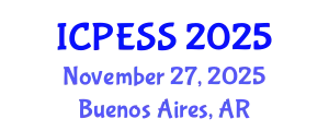 International Conference on Physical Education and Sport Science (ICPESS) November 27, 2025 - Buenos Aires, Argentina