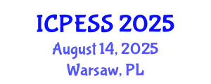 International Conference on Physical Education and Sport Science (ICPESS) August 14, 2025 - Warsaw, Poland