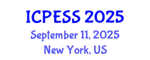 International Conference on Physical Education and Sport Science (ICPESS) September 11, 2025 - New York, United States
