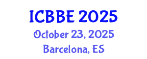 International Conference on Bioinformatics and Biomedical Engineering (ICBBE) October 23, 2025 - Barcelona, Spain