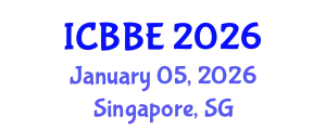 International Conference on Bioinformatics and Biomedical Engineering (ICBBE) January 05, 2026 - Singapore, Singapore