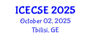 International Conference on Electrical and Computer Systems Engineering (ICECSE) October 02, 2025 - Tbilisi, Georgia